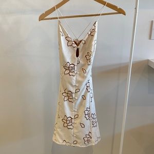 For love and lemons white mini dress